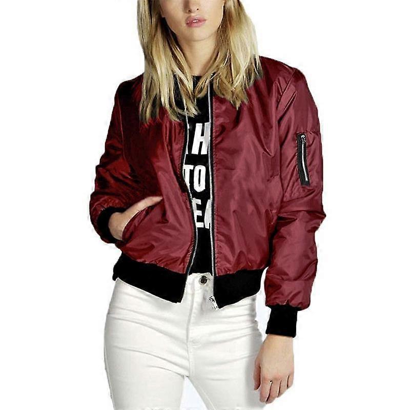Primavera Otoño Mujeres Chaquetas delgadas Tops Chaqueta bomber