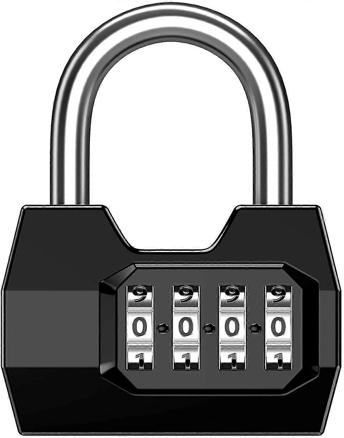 コンビネーション南京錠4桁コード南京錠、リセット可能なジムロック、学校、従業員、ジム、スポーツロッカー、ドア、エンクロージャ、ツールボックス、フェンクのための防水