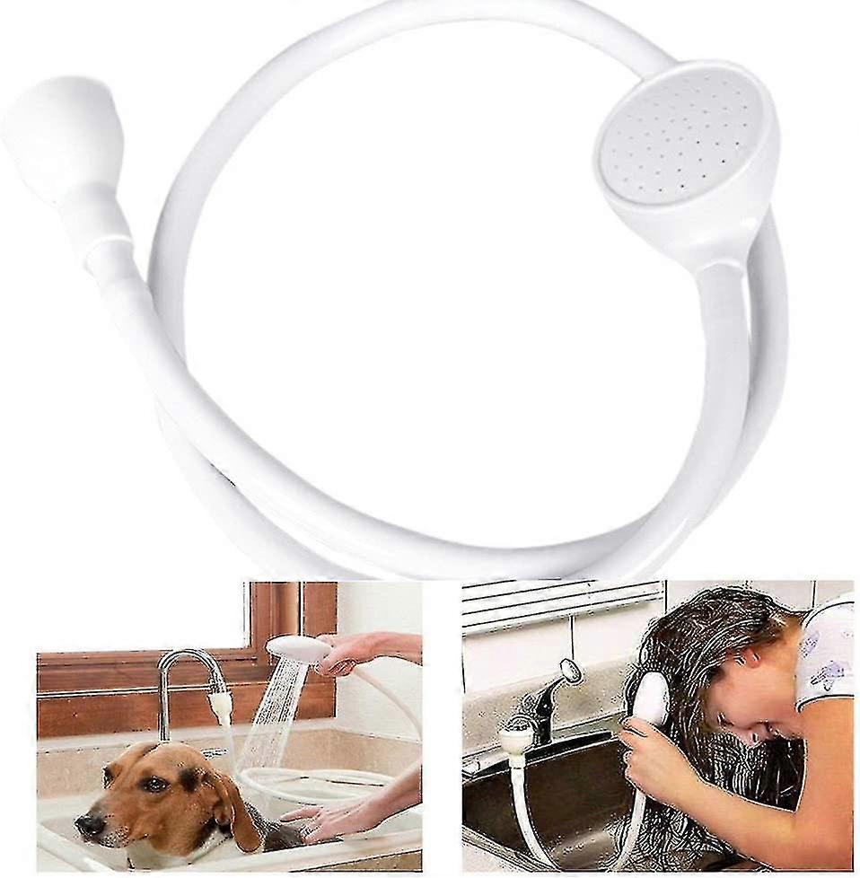 Yajumgato Doccetta Manuale Regolabile Con Tubo Per Bagno E Lavandino &ndash; Perfetta Per Lavare Animali Domestici &ndash; Attacco Universale UK