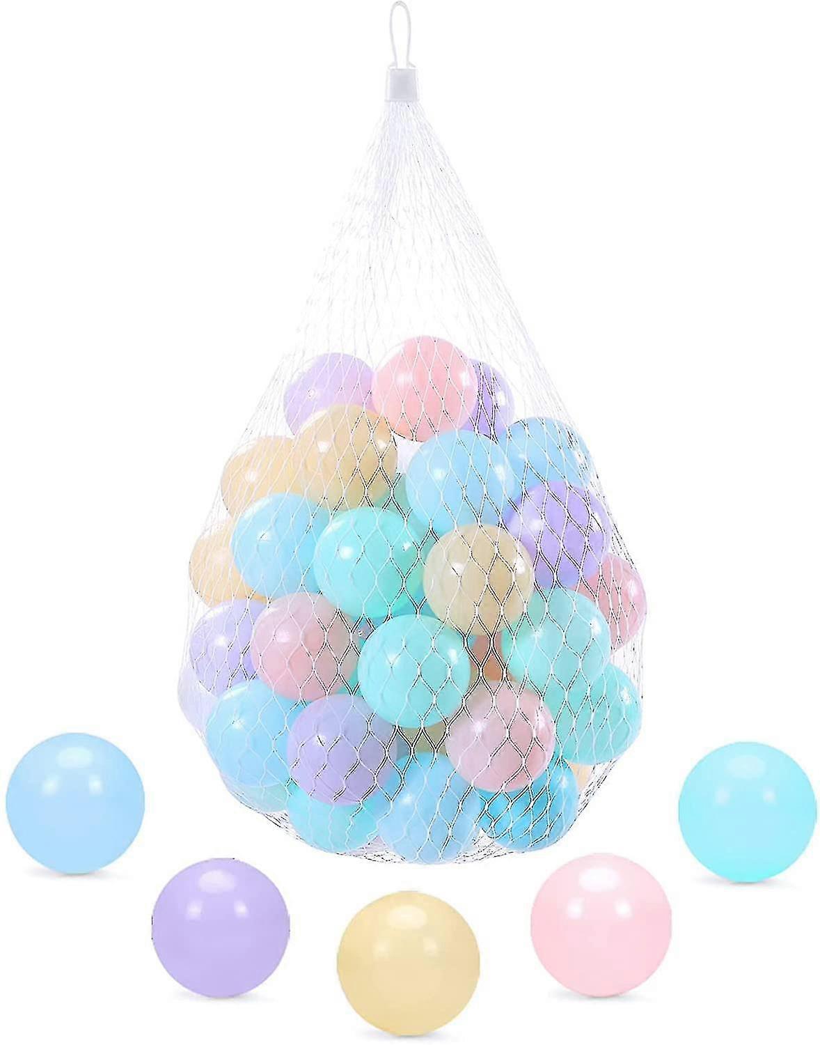 כדורי משחק, כדורי בור רכים לילדים כדורי פלסטיק צבעוניים עמידים למחוץ