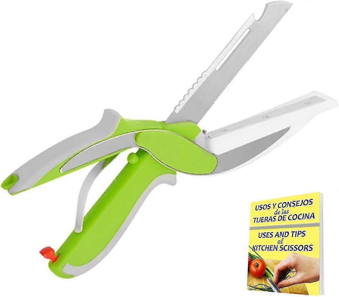Kitchen Scissors Professional Stainless Steel Cutter W/cutting Board