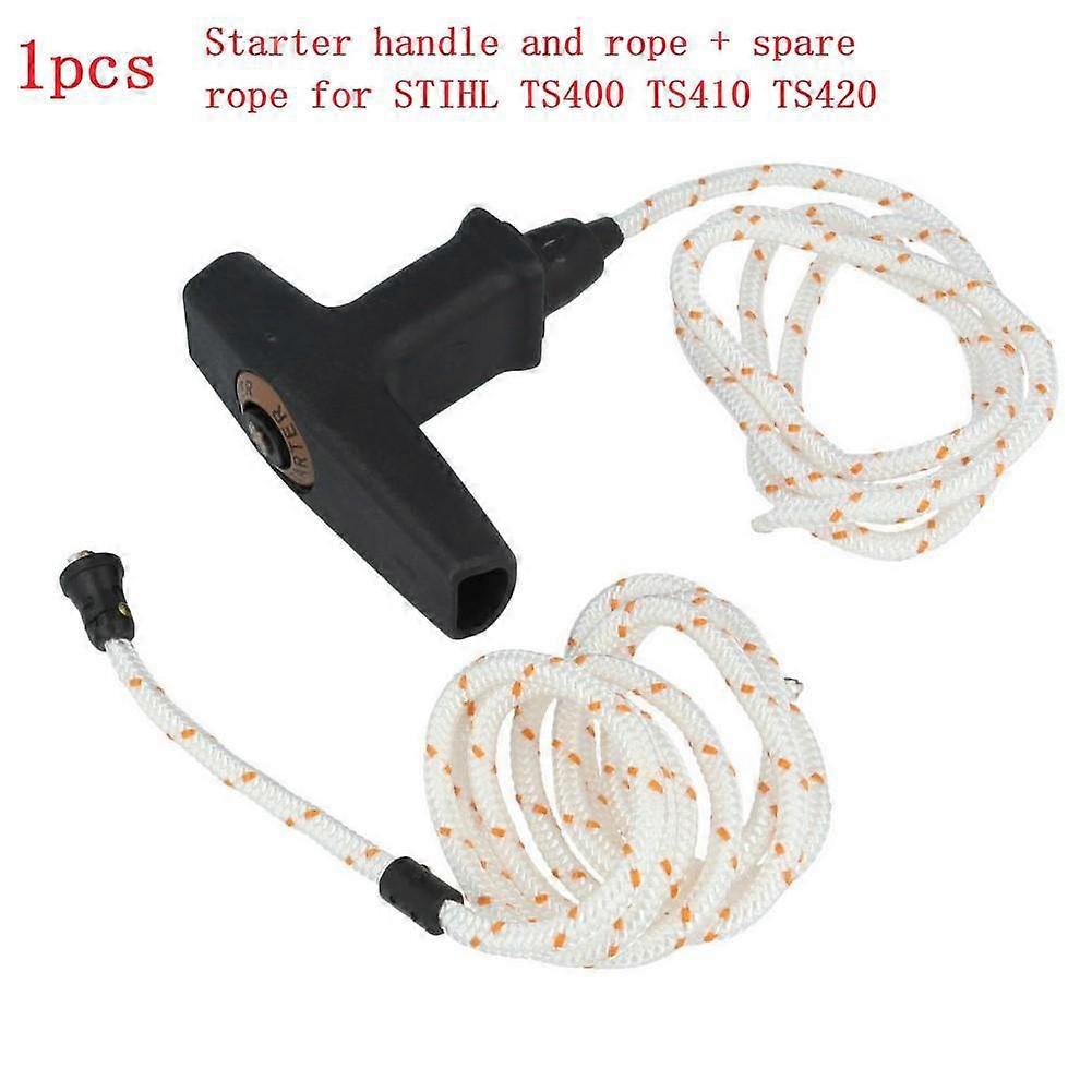Starter Start Pull Handle&Rope+Spare Cord Rope Pull Handle Starter Fits For STIHL TS400 TS410 TS420 Engine Petrol Cabinet Pulls