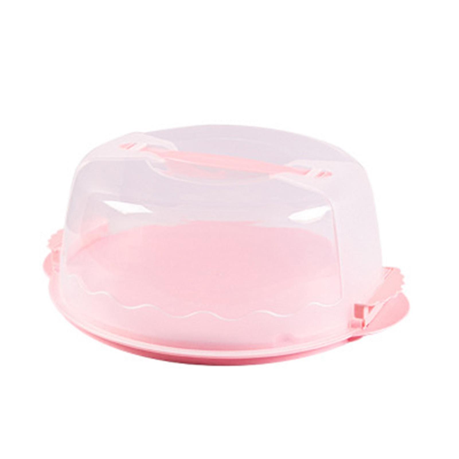 Cake Box Portable Waterproof Plastic Handheld Cake Package Container for Carrying
