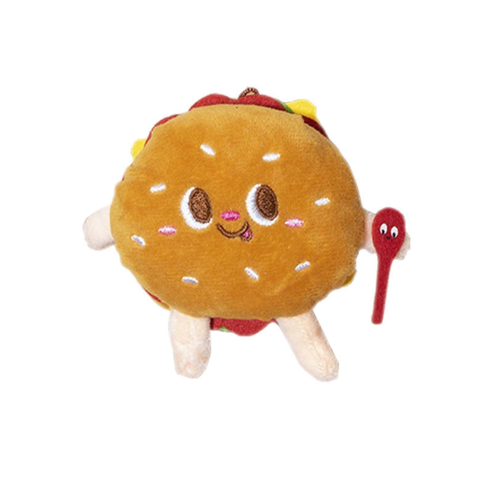 Catnip Toy for Indoor Cats Cute Interactive Toy Contains Catnip Cat Chews Toy Hamburger