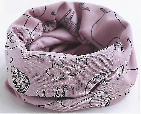 Printemps/automne/hiver Bufandas coton Lic bébé belle O Ring écharpe lion violet