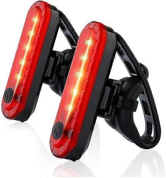 2-Pack Ultra Bright USB Bicycle Taillights