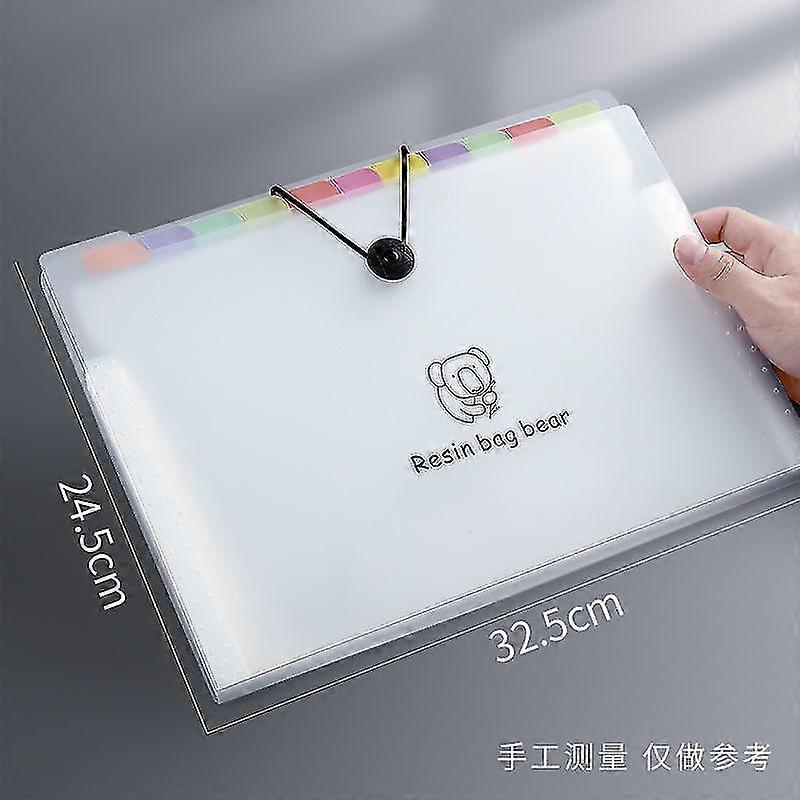 A4 Folder Organ Bag Multi-layer Student Large Capacity File Bag Information Book Insert Test Paper Sorting Office Supplies