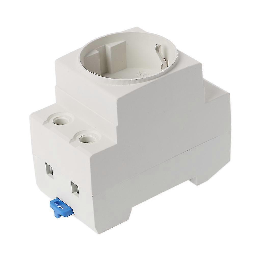 Eu Type 35mm Din Rail Mount Ac Power Socket 16a 250v Ac Connector