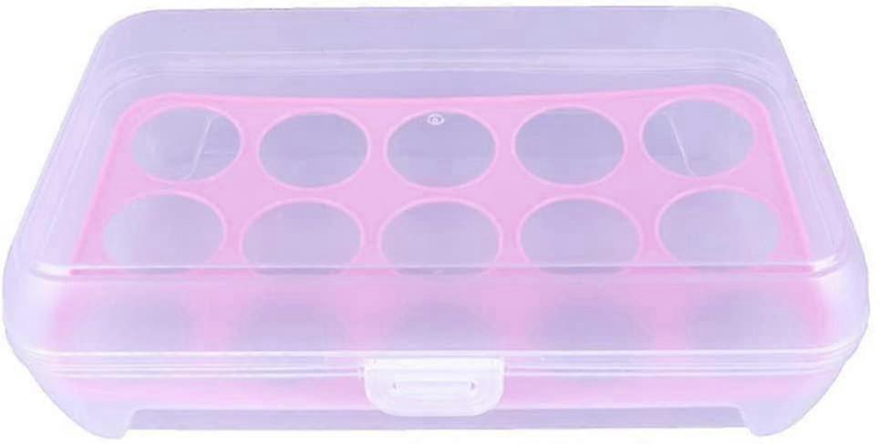 1 Pack Refrigerator Egg Tray Refrigerator Storage Container Single Layer Stackable Preservation Box With Cover Protector Egg Rack Kitchen Pp Egg Carri