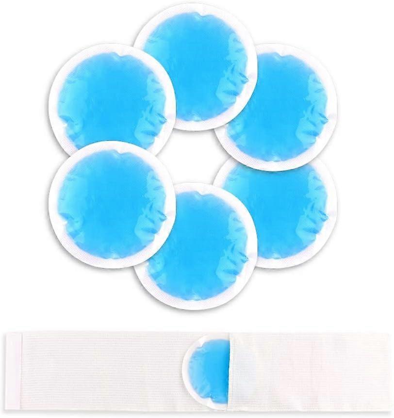Ice Gel Bag for Hot and Cold Compresses(10 Pack Round), Reusable Gel Pouch for Wisdom Tooth Pain Relief, Headache