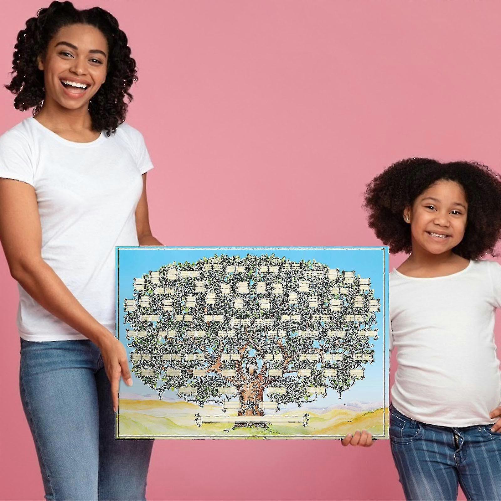 Family Tree Diagram Handwritten History Canvas