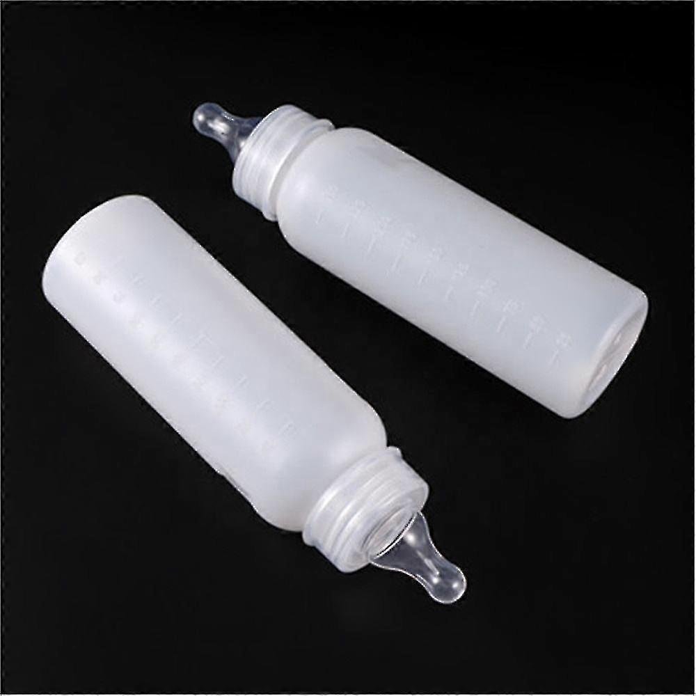 250ml Lamb Small Milk Bottle Animal Silicone Nipple Milk Cap Thickened