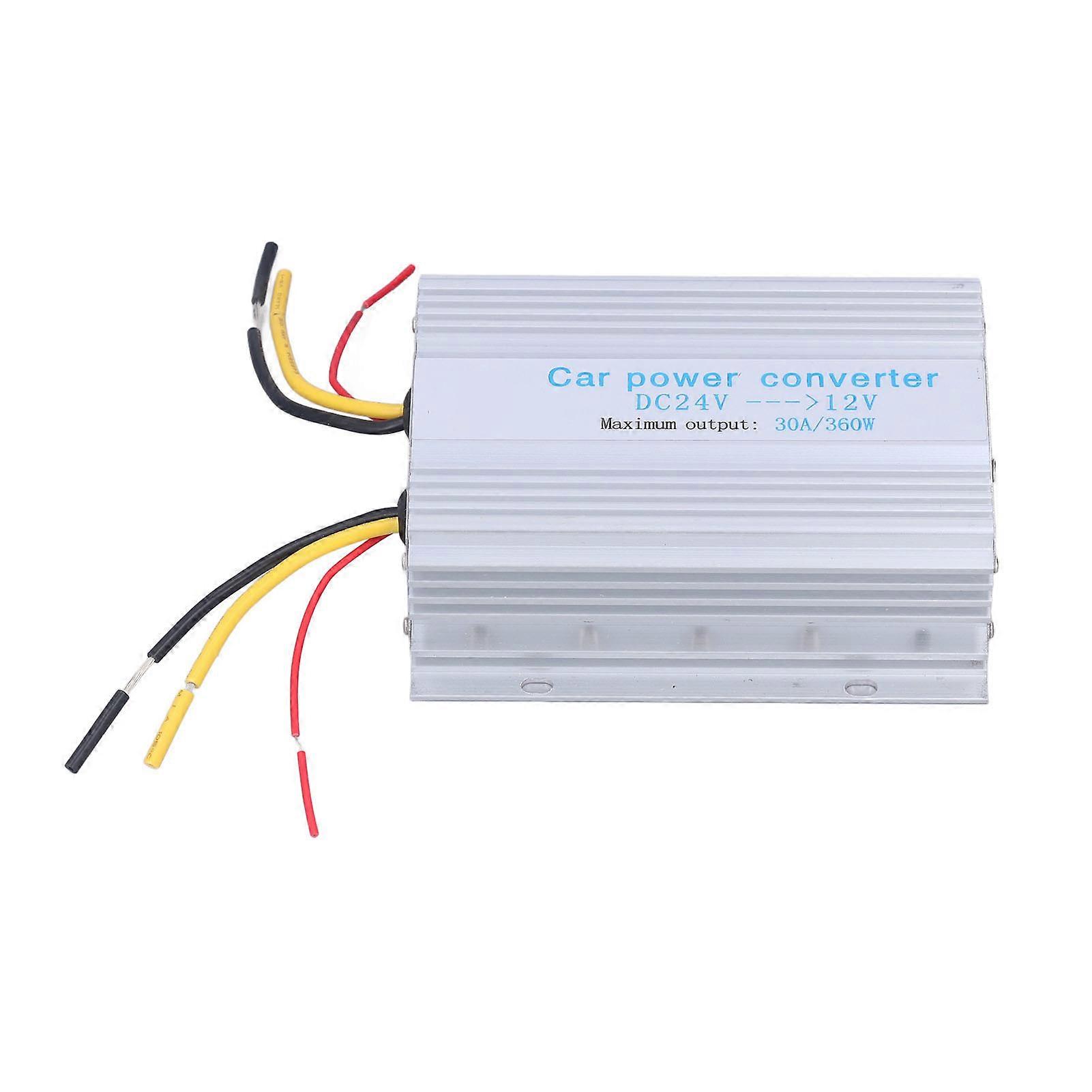 Car Power Converter Buck Transformer Voltage Changer Reducer Regulator DC24V?12V 30A 360W