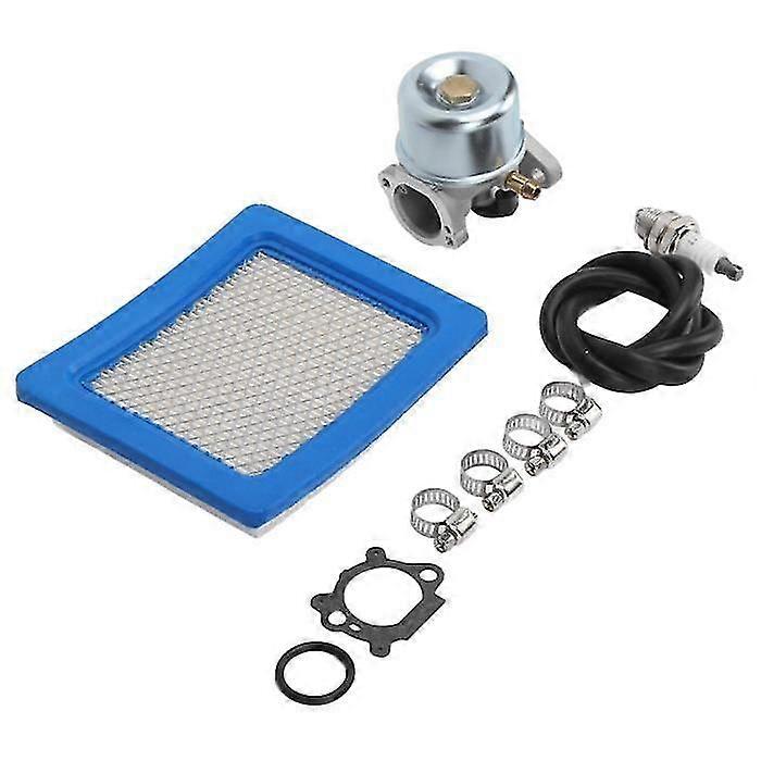 7549509701344-497586 Carburetor with Spark Plug Air Filter Kit Replacement Compatible With Toro 16400 Lawn Mower -CDSX -A1