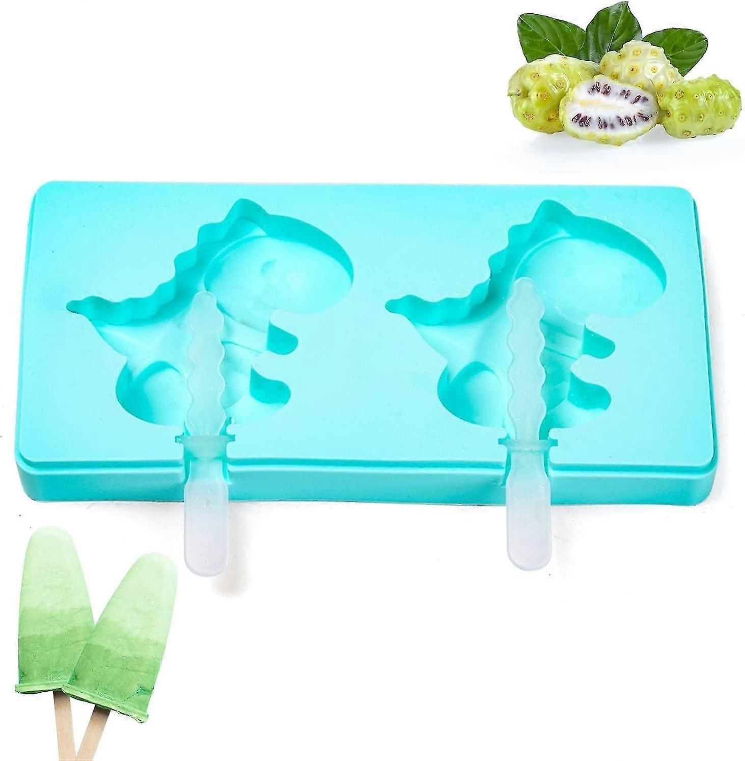 silicone popsicle molds ice pop mold maker with dinosaur shapes bpa free reusable popsicle molds