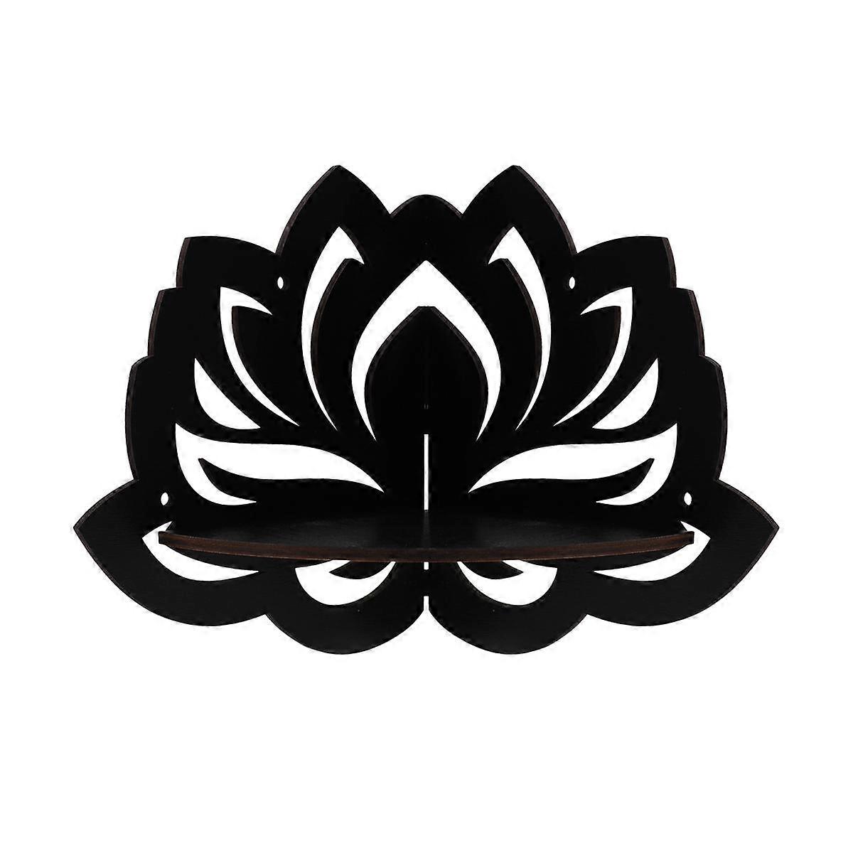 Lotus Floating Corner Shelf Gothic Halloween Decoration Wall Hanging Shelf Crystal Display Shelf Ho