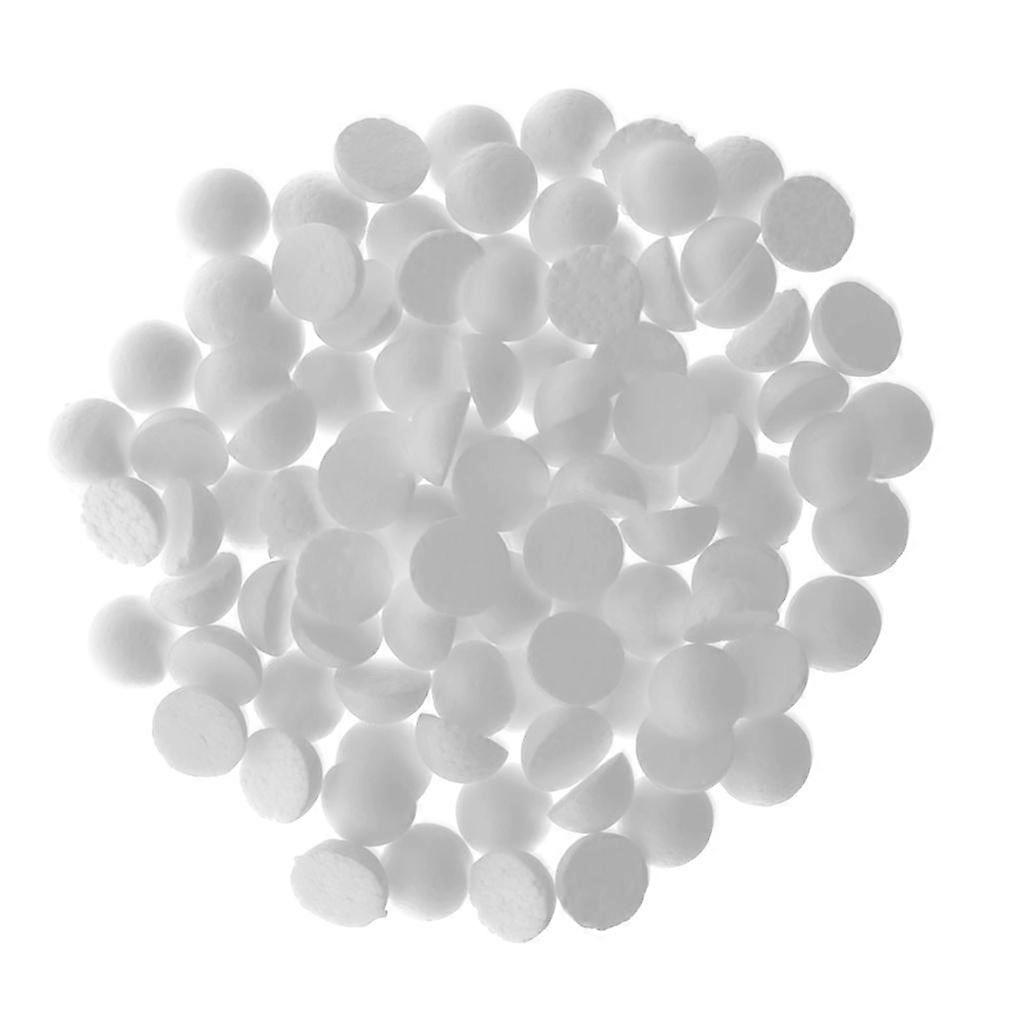 100pcs 20mm White Modelling Craft Polystyrene Foam Balls Hemispheres