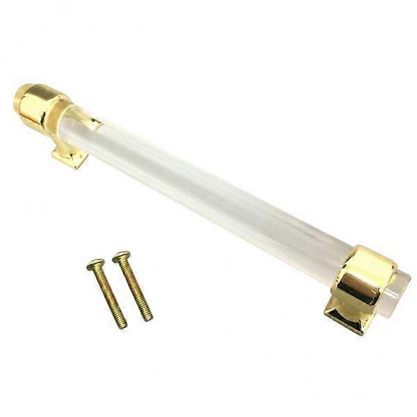 5xAcrylic Door Pull Knob Drawer Cabinet Cupboard Handle Hardware Gold 150mm