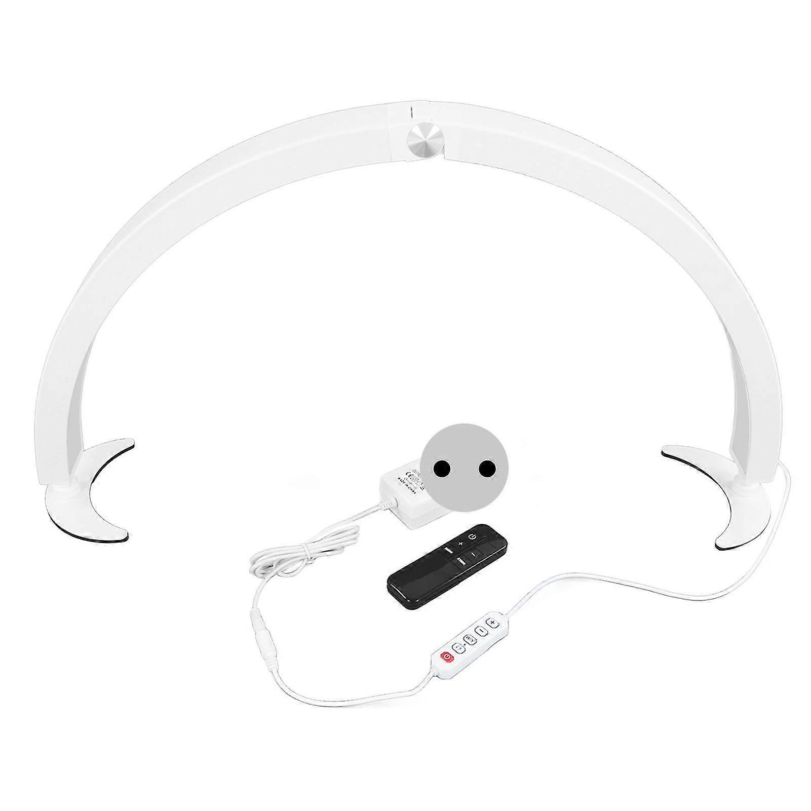 Led Half Moon Light 40w 28in 10 Brightness 7 Color Adjustment Dimmable Half Moon Nail Desk Lamp With Remote 2000lm 3200k5600k 110240v White