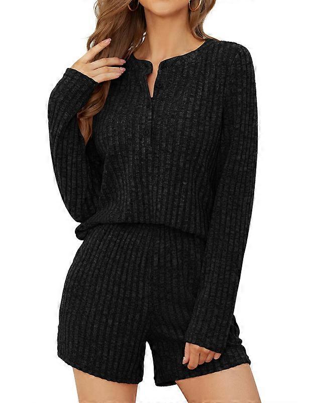 Ladies Knitted Shaved Pocket Casual Two piece Set