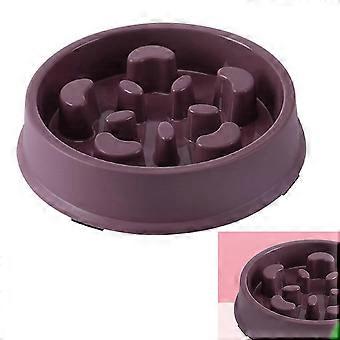 Slow Feeder Dog Bowl Petal Type Puzzle Design Slip Resistant Prevent Choking for Pets