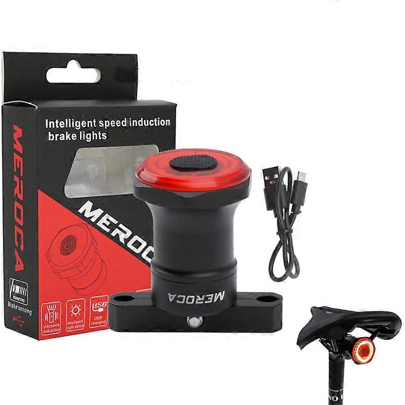 Cycling LED Tail Light Bicycle Tail Light Lantern Smart Brake Sensor