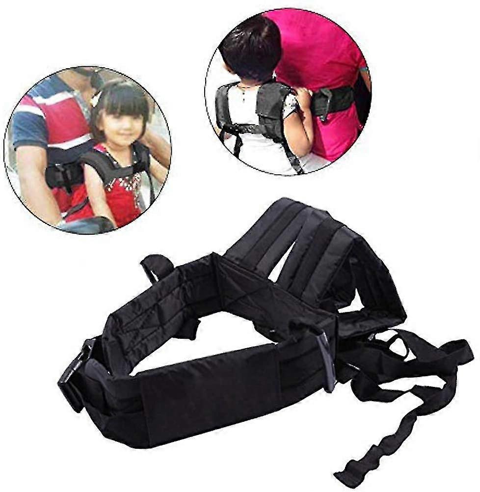 Child Motorcycle Harness Adjustable,breathable Material In Black