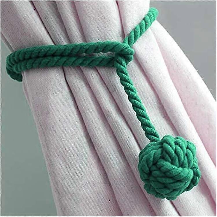 Aiyuego Une paire de tricot à la main Rideau corde clips support retenues embrasse avec une seule bo