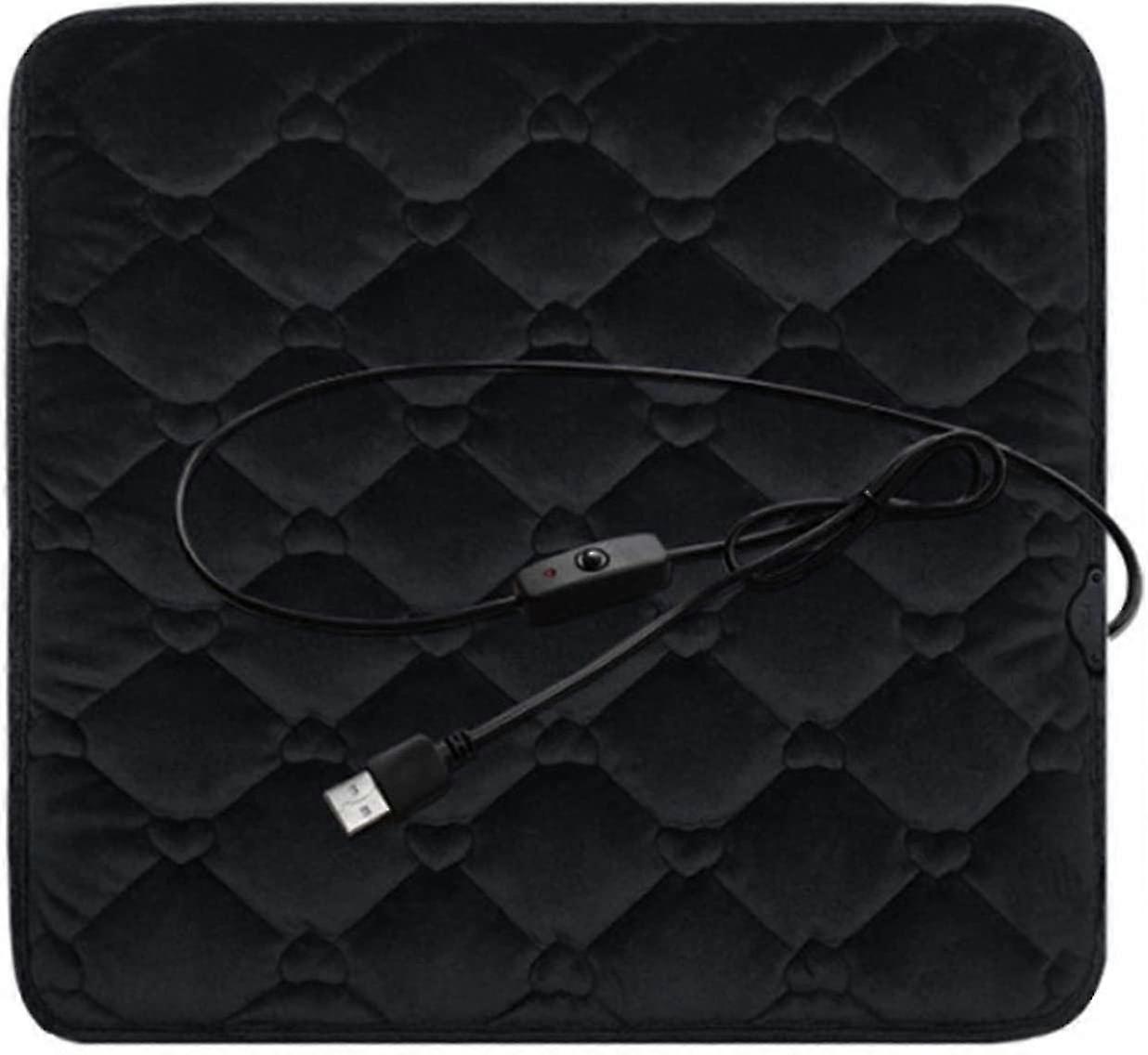 USB Heated Seat Cushion - 5V Electric Heating Pad for Nonslip Winter Warmth - Ideal for Office Chairs and Home Sofas