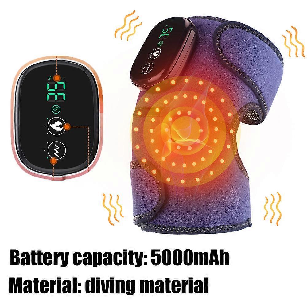 חימום חשמלי חגורת עיסוי ברך רחוק אינפרא אדום פיזיותרפיה מפרק ויברטור ברך תמיכה חמה סד פד דלקת פרקים הקלה על כאבים