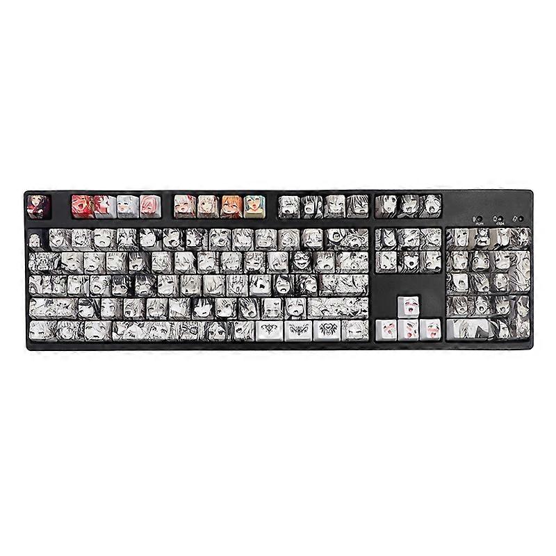 Durable PBT Keycaps 108 Keys Ink Sublimation Keycap Replacement Accessories