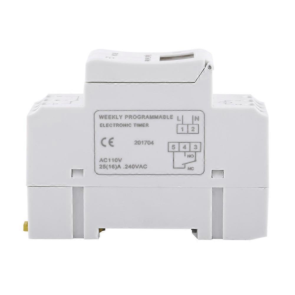 LCD Display Programmable Electronic Relay Timer for 16 ON and OFF Settings AC110V
