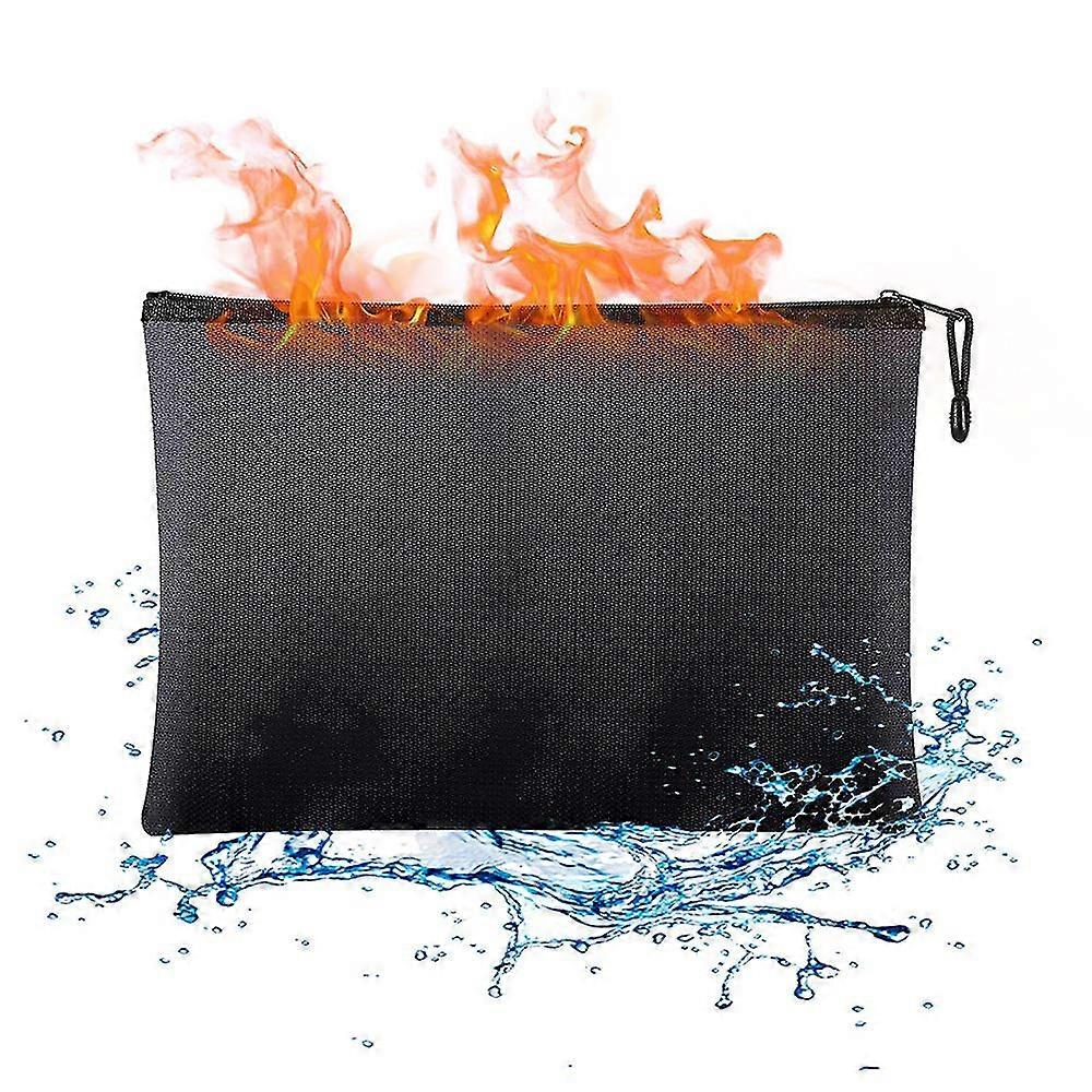 Waterproof & Fireproof Safe File Folder Money Pouch Document Bags