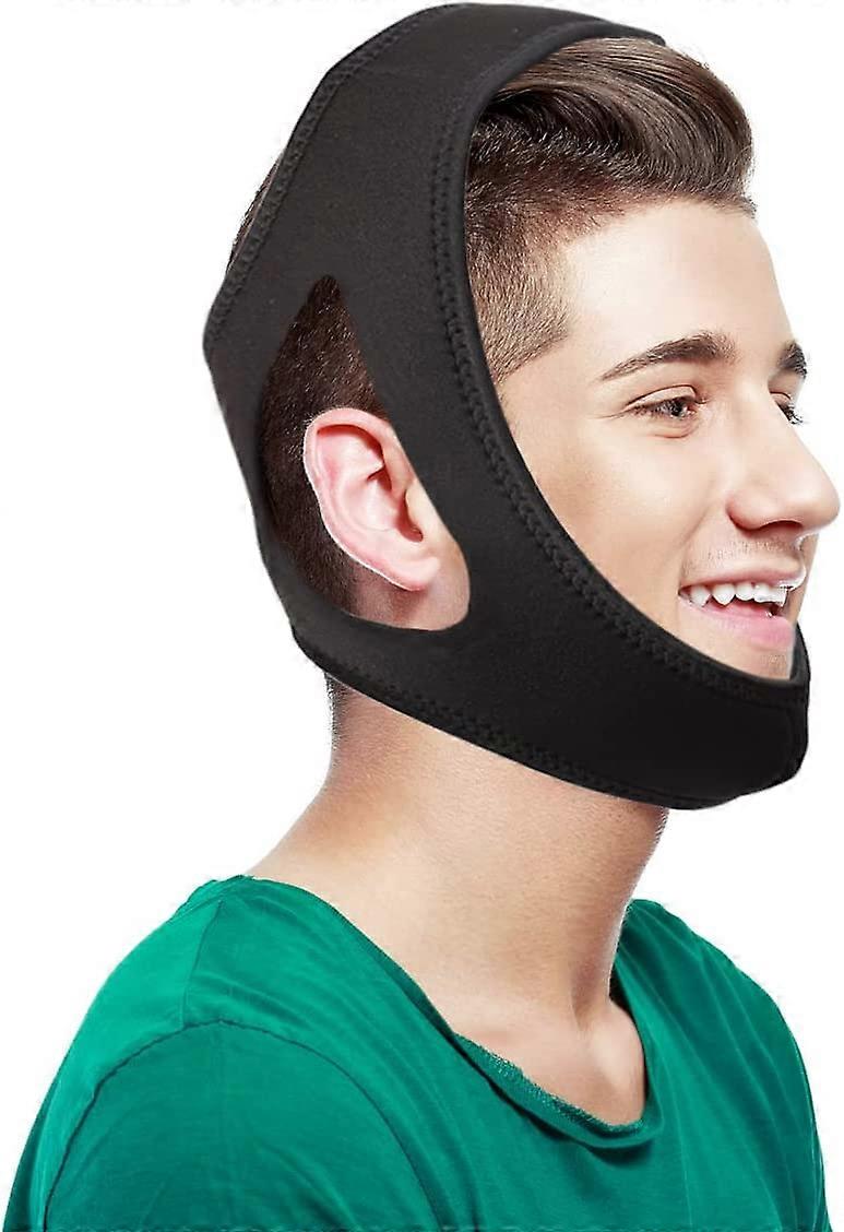 Anti Snoring Chin Strap, Effective Anti Snoring Solution Snoring Device Chin Strap for Men and Women, Adjustable And Breathable