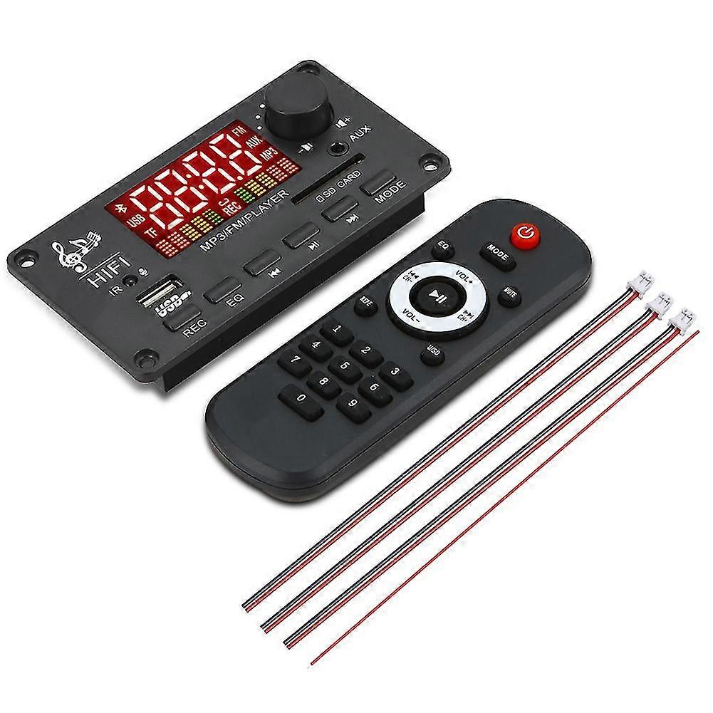 12v Amplifier Bluetooth 5.0 100w Mp3 Decoder Board Call Recording Wireless Music Audio Module Usb T