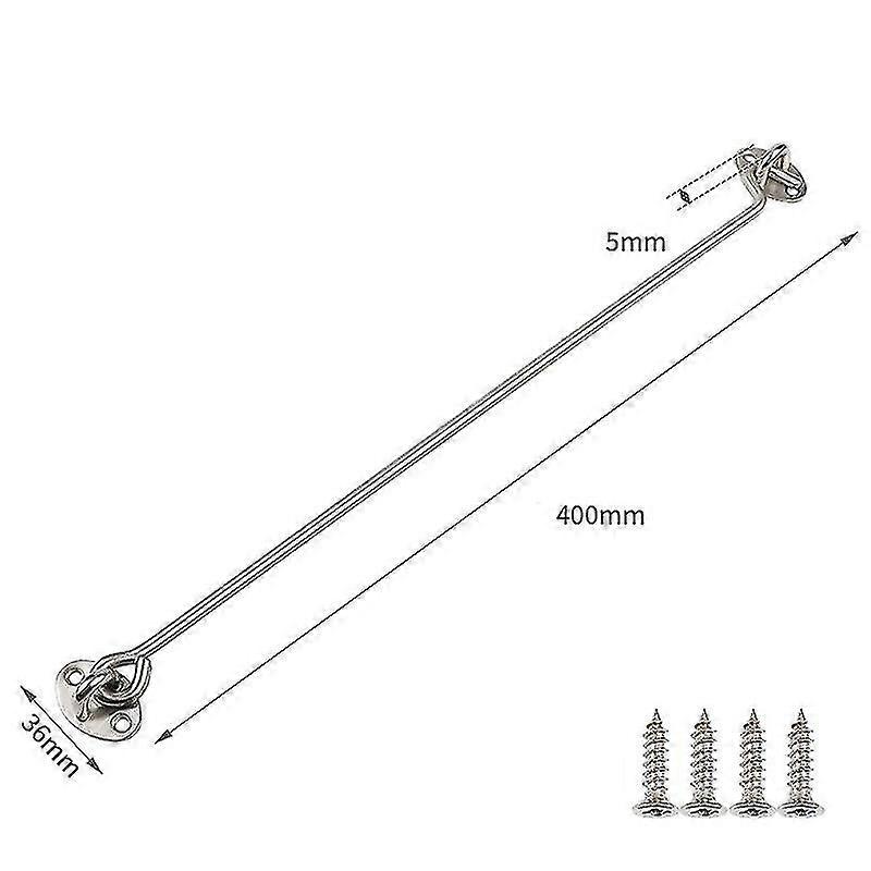 キャビネット、ドア、ウィンドウロックに適した2個の厚くなったステンレス鋼16インチのキャビンフック