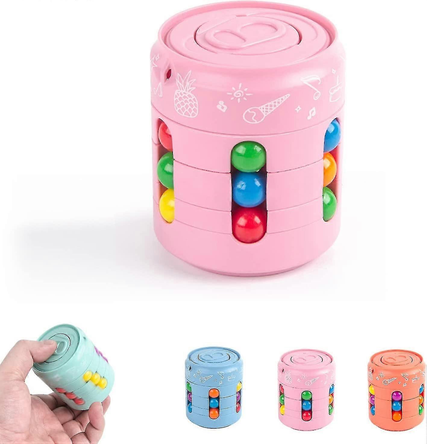 2023 Nowe obrotowe zabawki Magic Bean Cube, fidget Spinner Magic Cube Decompression Toys Fingertip Magic Cube, 1szt