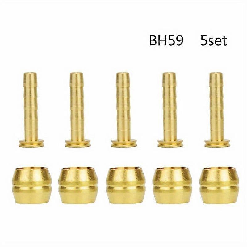 5set/10set Mountain Bike Brake Olive and Brass Insert Kit - Compatible with Deore, SLX, and XT Bikes - Improves Hydraulic Disc Brake Hose Performance