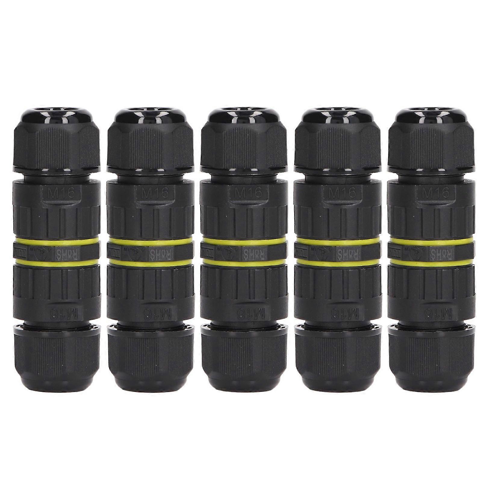 5Pcs Outdoor Electrical Cable Connector IP68 Waterproof 3 Core Wire Connectors 710mm