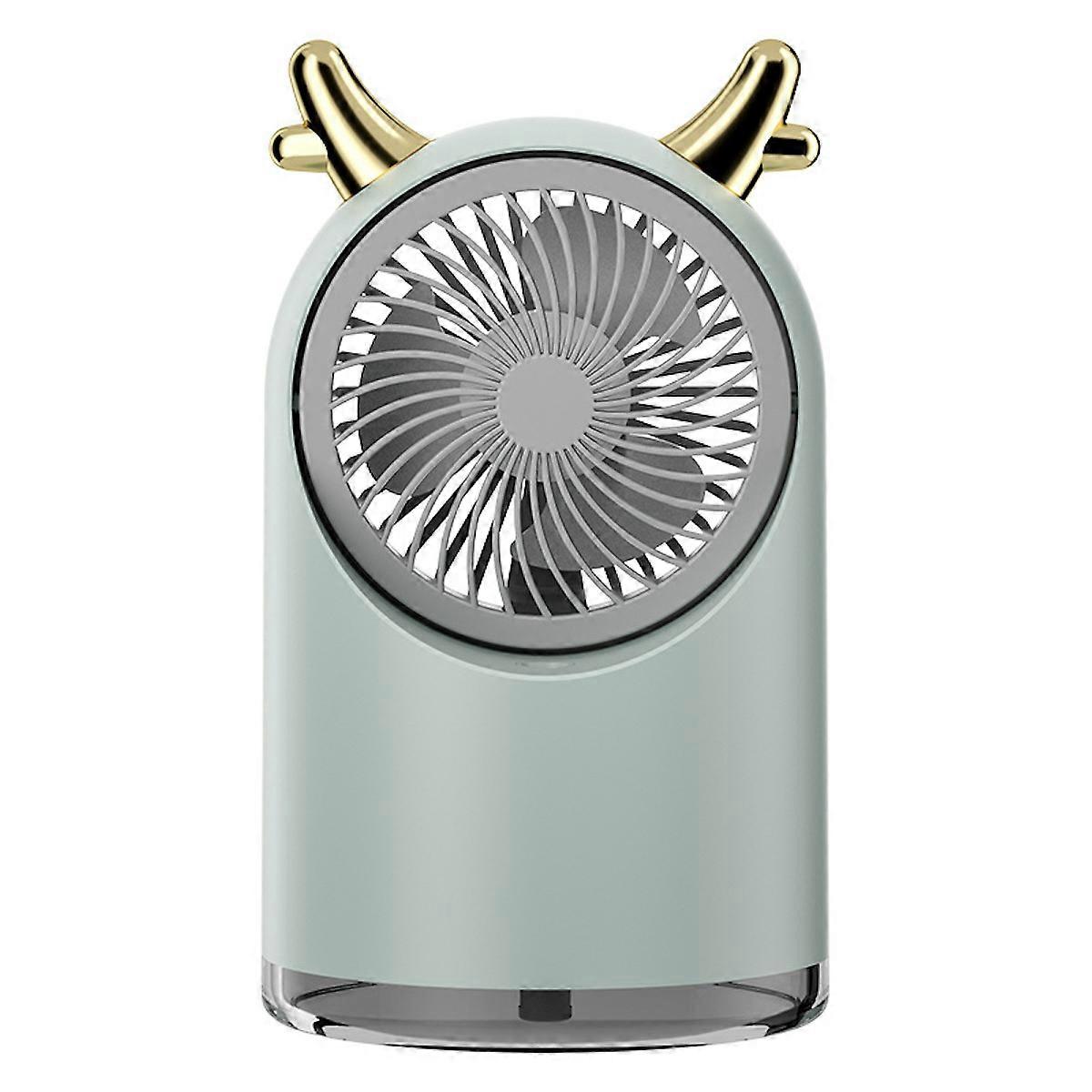 2 in 1 Handhold Fan USB Rechargeable Desktop Fan Atomizing Fan for Indoor Outdoor Office Travel