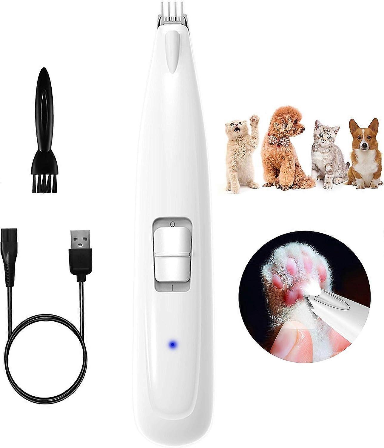 Pet Hair Trimmer Electric Pet Hair Shaver Paw Hair Shaver for Dogs and Cats Rechargeable