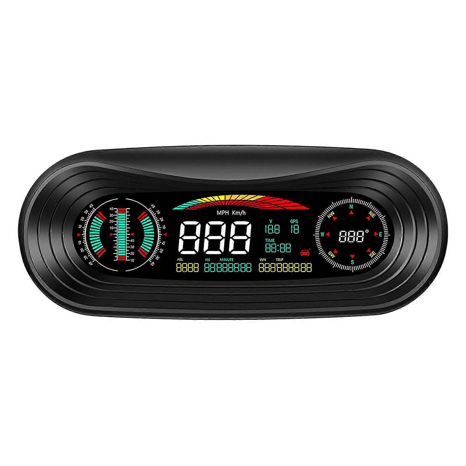 Car For Head Up Display Hud Navigation Gps Digital Meter Gauge Fuel On Board