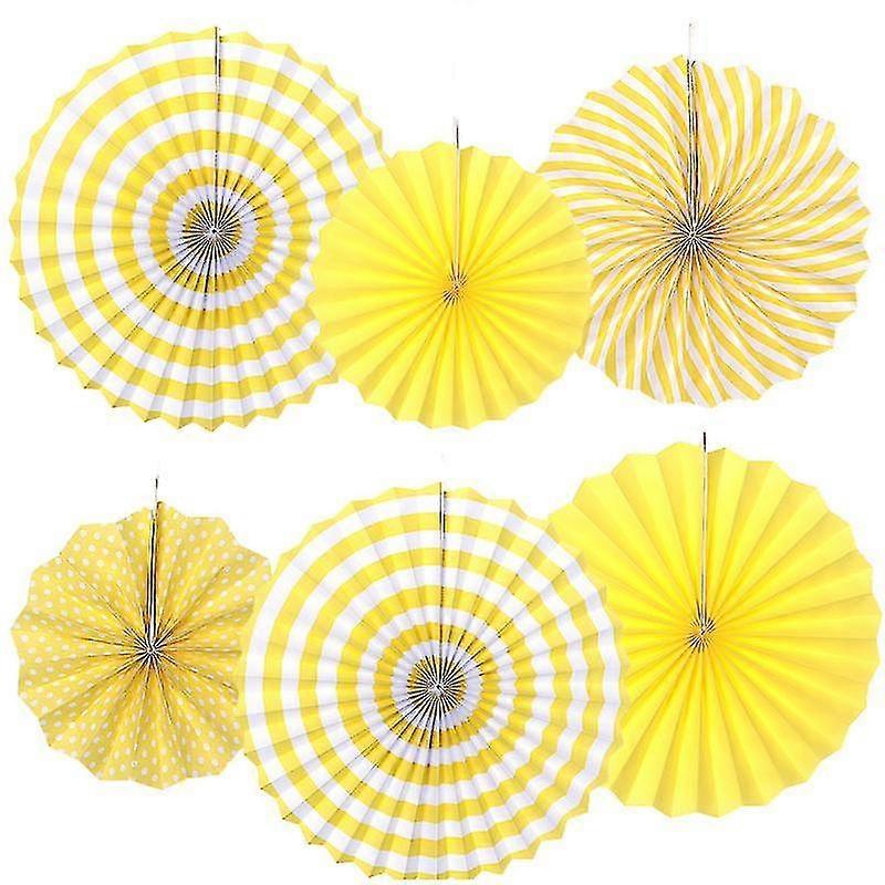 12pcs Paper Flowers Fan