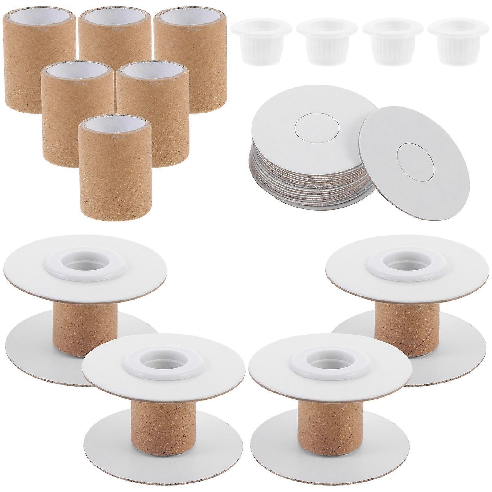 10Pcs Empty Wire Spools Removable Paper Sewing Spools Thread Spools Embroidery Weaving Bobbins