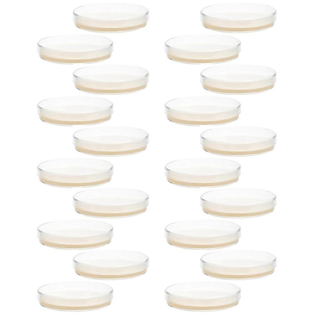20 pcs Petri Dishes with Agar Prepoured Agar Plates Science Experiment Supplies