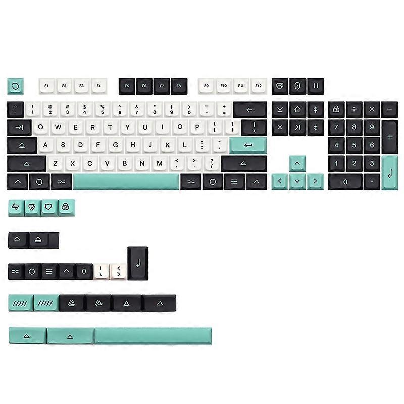 127Key DIY XDA Profile Minimalist Keycap PBT Dye Subbed for Mechanical Keyboard