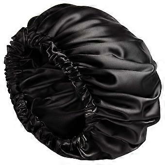 convenient Satin Bonnet Sleep Bonnet Cap - Extra Large, Double Layer, Reversible, Adjustable Satin Cap for Slee