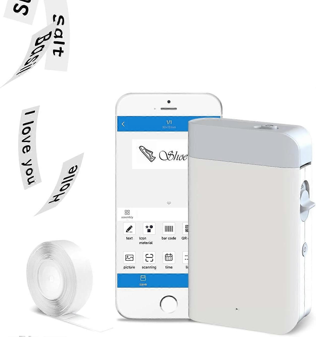Thermal label Sticker Printer- compatible with iOS/Android (not including mobile phones)