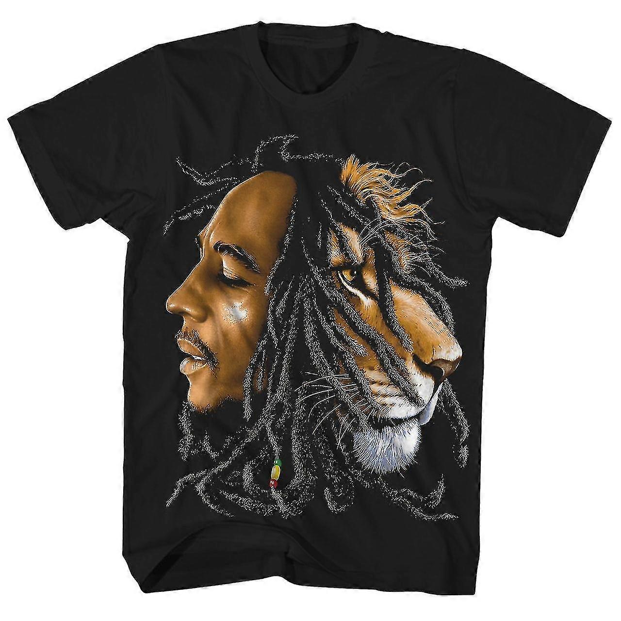 ZION BOB MARLEY Bob Marley Band T-shirt, Men's XL equivalent cotton black type Vintage Second Hand
