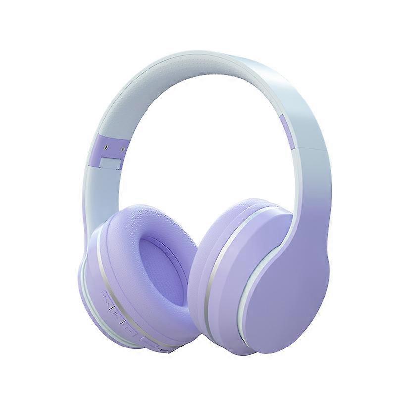 Gradient Colour Wireless Bluetooth Headsets Stereo Sport Earphone Music With Microphone Hifi Bass Anti Noise Game Headphones